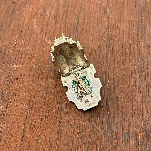 Vintage 925 Sterling Silver Vienna State Opera House Opens Pendant Charm - Picture 4 of 6